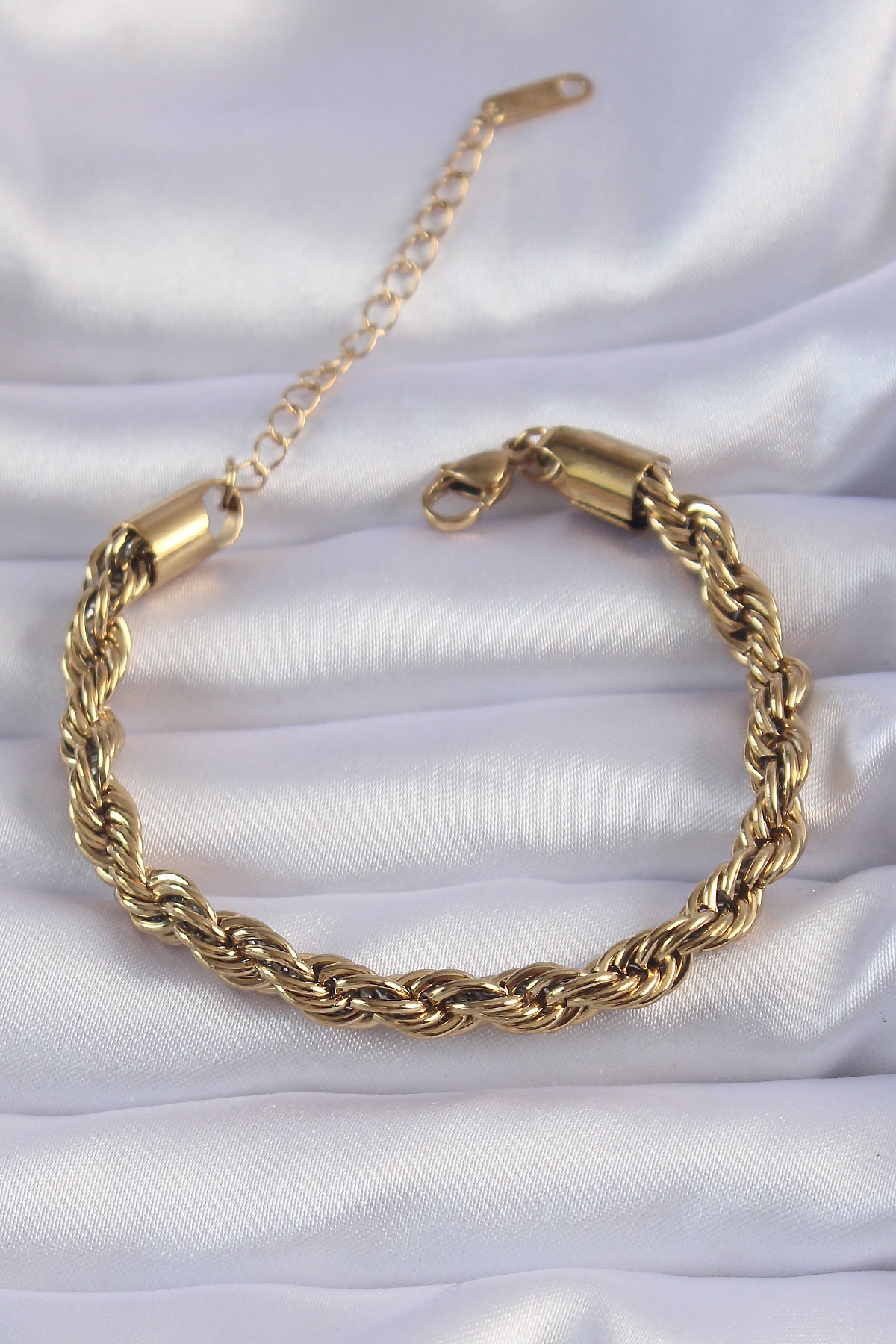 316L Çelik Zincir Gold Renk Lotus Model Kolye