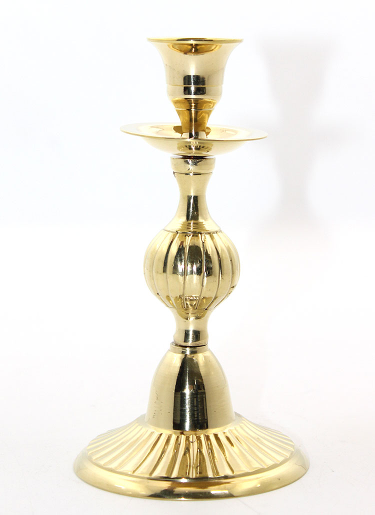 Tekli Pirinç Şamdan Model 2