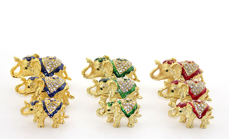 Swarovski Taşlı 3’lü Deve Seti Model 1