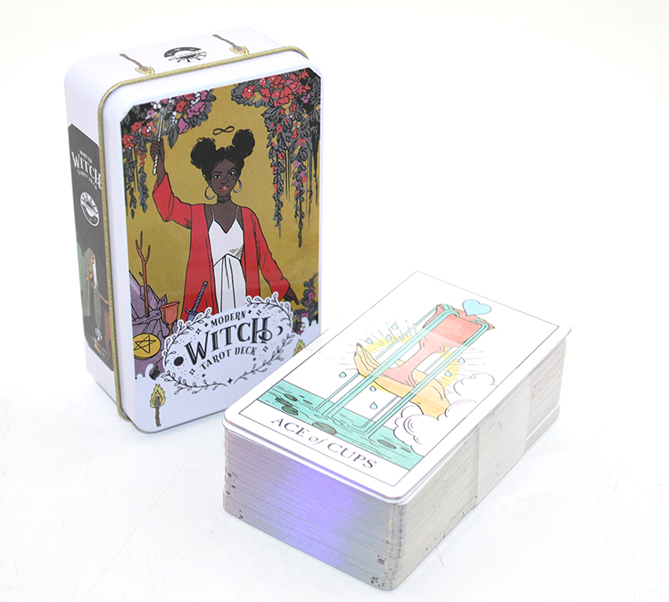 Metal Kutulu Tarot Kartı Manara