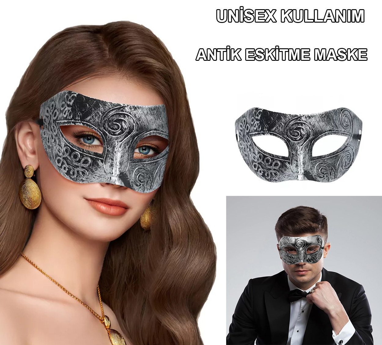 Gümüş Renk Bekarlığa Veda İtalik Yazı Alyanslı Bride Taç
