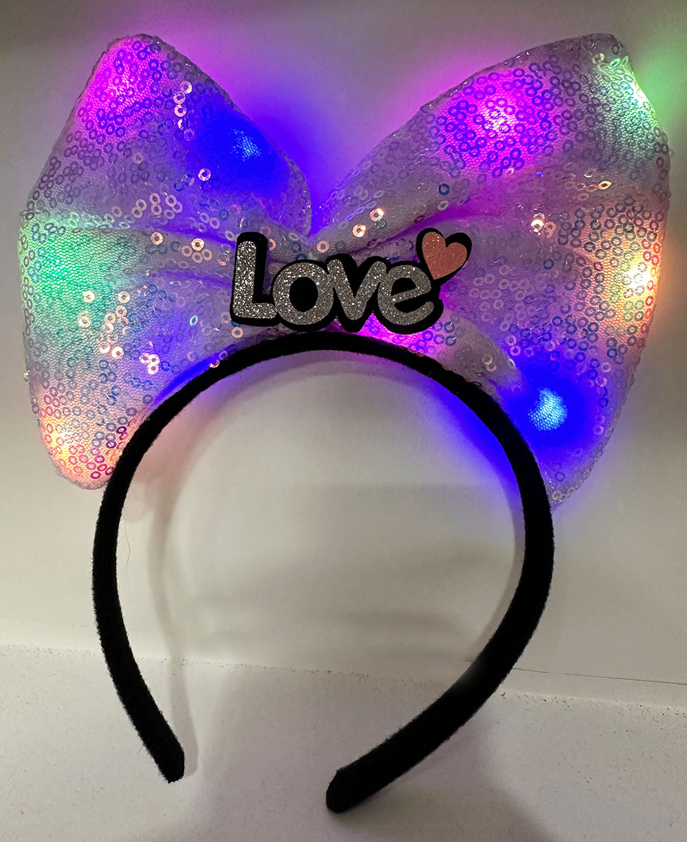 Led Işıklı Fuşya Fiyonk Taç