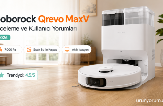 Roborock Qrevo MaxV incelemesi, robot süpürge özellikleri ve kullanıcı yorumları